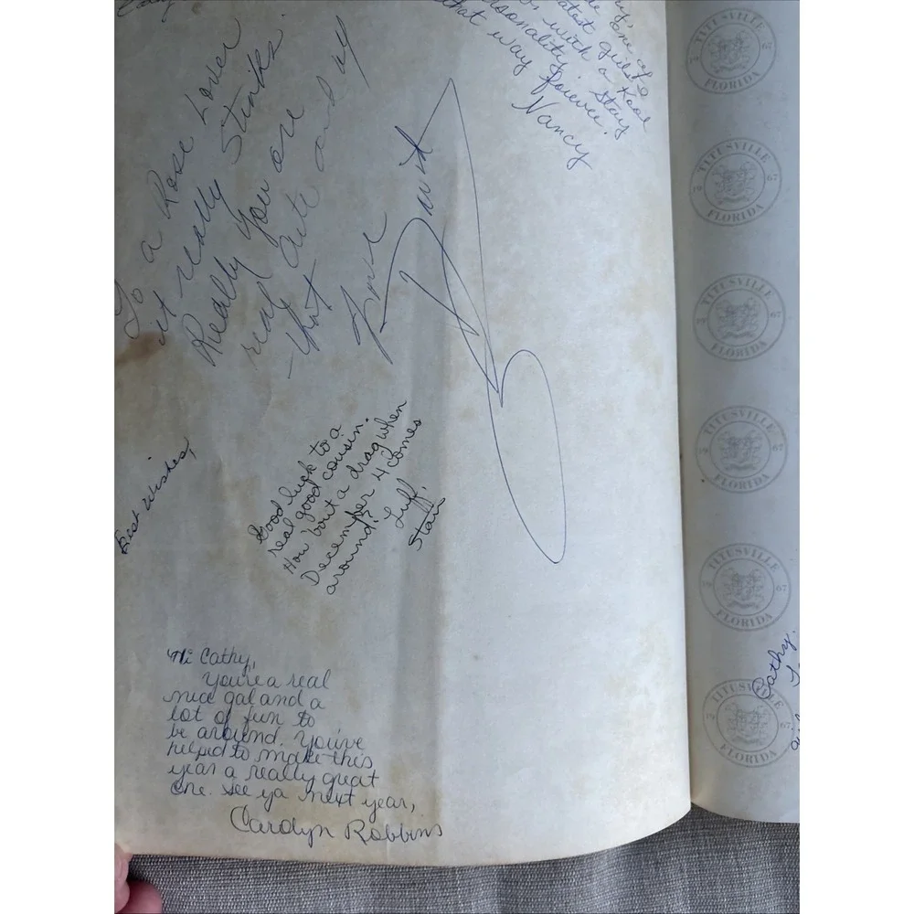1967 TITUSVILLE Terriers Florida HIGH SCHOOL YEARBOOK Vintage Rare Space Coast